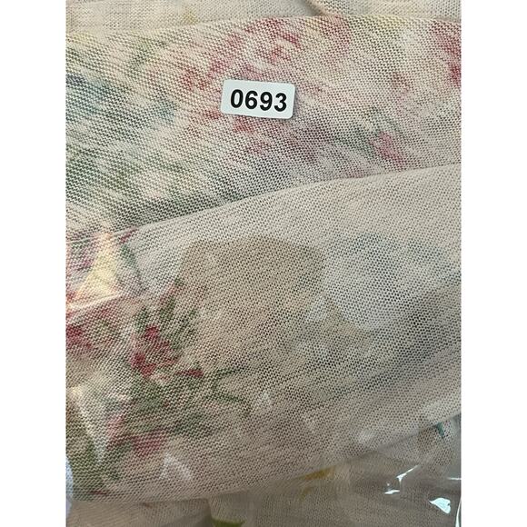 Elena Baldi Italy Kimono Open Knit Cardigan Size Small Cottage Floral Fairy - Picture 7 of 7